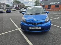 Used Toyota Aygo 68 HP (50 kW) 2011 Blue Hatchback