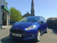 Used Ford Fiesta Titanium 125 HP (91 kW) 2016 Blue Hatchback
