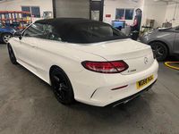 Used Mercedes C200 AMG line 2018 White Cabriolet