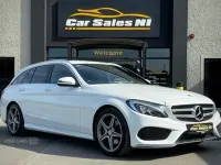 Used Mercedes C220 AMG line 168 HP (123 kW) 2017 White Estate