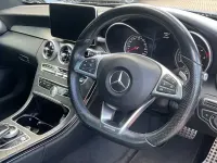 Used Mercedes C220 AMG line 170 HP (125 kW) 2016 Blue Coupe