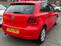 Begagnad VW Polo Edition 2013 Röd Halvkombi