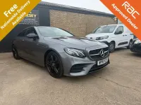 Used Mercedes E220 AMG Line Premium 194 HP (142 kW) 2018 Grey Coupe