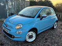 Used Fiat 500 69 HP (50 kW) 2018 Blue Cabriolet