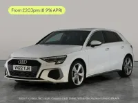 Used Audi A3 Sportback S-Line 110 HP (80 kW) 2022 White Hatchback