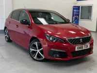 Used Peugeot 308 GT-line 130 HP (95 kW) 2018 Red Hatchback