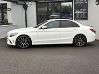 Used Mercedes C220 AMG line 2018 White Sedan
