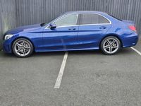Used Mercedes C300 AMG line 2019 Blue Sedan
