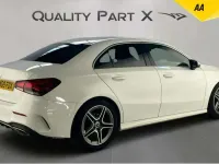 Usado Mercedes A200 AMG line 163 CV (119 kW) 2019 Blanco Berlina