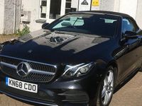 Used Mercedes E350 AMG line 258 HP (189 kW) 2017 Black Cabriolet