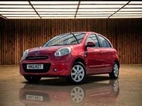 Begagnad Nissan Micra Acenta 2012 Röd Halvkombi