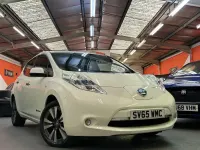 Used Nissan Leaf Tekna 80 kW (109 HP) 2015 White Hatchback