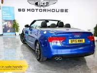 Used Audi A5 Cabriolet S-Line 190 HP (139 kW) 2015 Blue Cabriolet