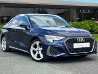 Używany Audi A3 S-Line 150 KM (110 kW) 2023 Niebieski Sedan/Limuzyna