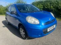 Used Nissan Micra Visia 98 HP (72 kW) 2011 Blue Hatchback