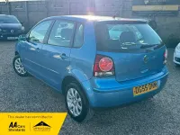 Used VW Polo SE 75 HP (55 kW) 2005 Blue Hatchback