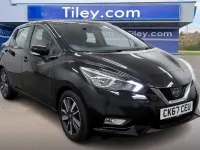 Used Nissan Micra Acenta 90 HP (66 kW) 2017 Black Hatchback