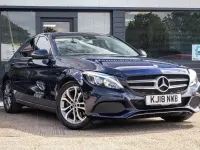 Begagnad Mercedes C200 Premium Plus 184 HK (135 kW) 2018 Blå Sedan