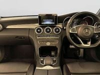 Used Mercedes C220 AMG line 170 HP (125 kW) 2018 Black Cabriolet