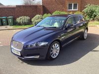 Begagnad Jaguar XF Premium Luxury 2014 Blå Kombi