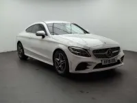 Used Mercedes C300 AMG line 254 HP (186 kW) 2019 White Coupe