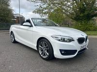 Usado BMW 218 Sport Line 2018 Blanco Descapotable