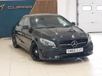 Used Mercedes CLA180 AMG line 122 HP (89 kW) 2017 Black Coupe