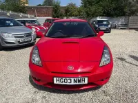 Used Toyota Celica 140 HP (102 kW) 2003 Red Coupe