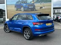 Used Skoda Kodiaq SportLine 150 HP (110 kW) 2023 Race blue metallic SUV