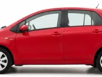 Używany Toyota Yaris 101 KM (74 kW) 2009 Czerwony Hatchback