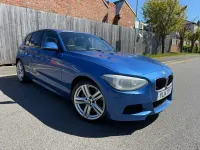 Begagnad BMW 120 M Sport 2014 Blå Halvkombi