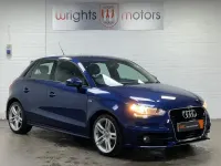 Begagnad Audi A1 Sportback S-Line 105 HK (77 kW) 2013 Blå Halvkombi