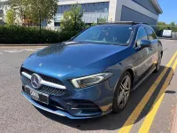 Used Mercedes A180 AMG line 116 HP (85 kW) 2019 Blue Hatchback