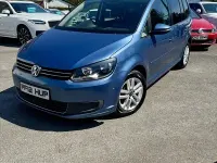 Used VW Touran SE 105 HP (77 kW) 2012 Blue MPV