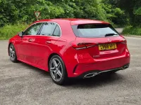 Used Mercedes A200 AMG line 163 HP (119 kW) 2018 Red Hatchback