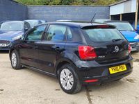 Used VW Polo SE 88 HP (64 kW) 2016 Black Hatchback