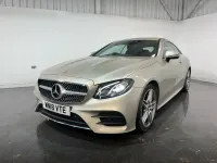Used Mercedes E220 AMG line 194 HP (142 kW) 2018 Silver Coupe