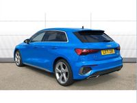 Used Audi A3 S-Line 110 HP (80 kW) 2022 Blue Sedan