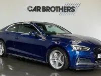 Used Audi A5 S-Line 190 HP (139 kW) 2018 Blue Coupe