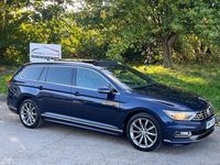 Begagnad VW Passat R-line 2017 Blå Kombi