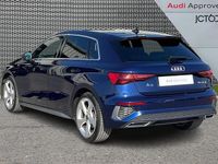 Used Audi A3 S-Line 147 HP (108 kW) 2023 Blue Sedan