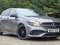 Usado Mercedes A200 AMG line 156 CV (114 kW) 2018 Gris Utilitario