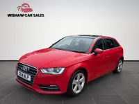 Begagnad Audi A3 Sport 125 HK (91 kW) 2014 Röd Halvkombi