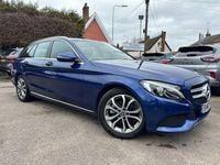 Used Mercedes C220 170 HP (125 kW) 2017 Blue Estate