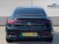 Used Mercedes EQE300 AMG line 180 kW (245 HP) 2023 Cosmos black metallic Sedan
