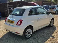 Used Fiat 500 Lounge 69 HP (50 kW) 2016 White Hatchback
