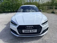 Used Audi A5 Sportback Black Edition 190 HP (139 kW) 2019 White Hatchback