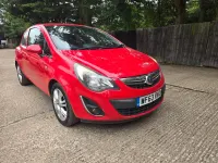 Used Vauxhall Corsa 73 HP (53 kW) 2013 Red Hatchback