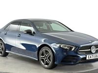 Used Mercedes A250 AMG line 218 HP (160 kW) 2021 Blue Sedan