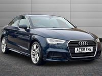 Used Audi A3 S-Line 150 HP (110 kW) 2019 Cosmos blue Sedan